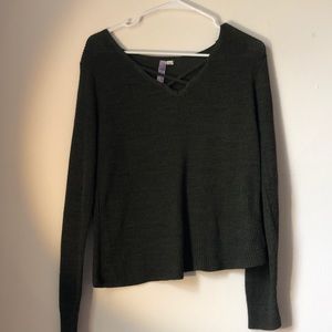Olive green sweater